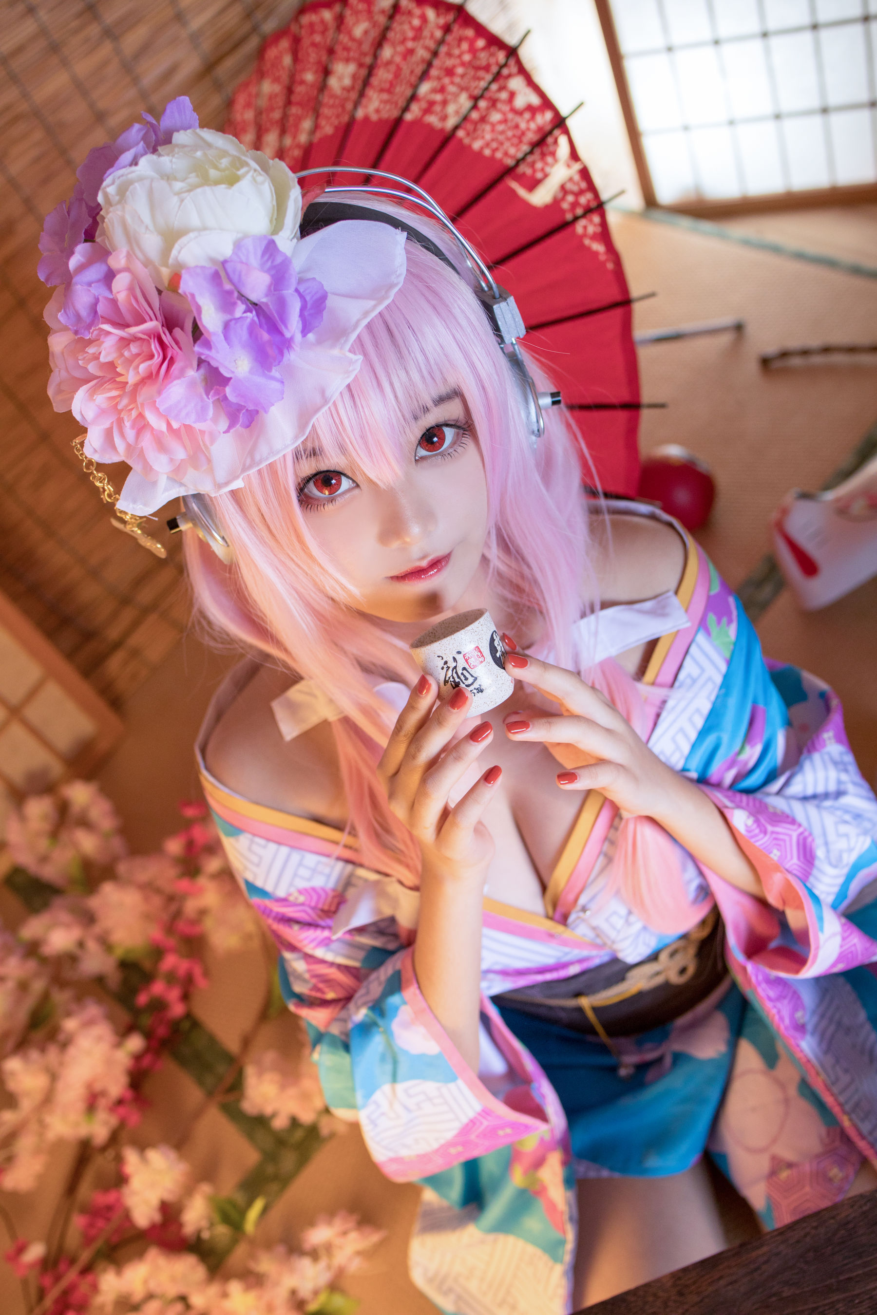 蜜汁猫裘 索尼子绝美和服Cosplay 日系动漫女神写真集插图