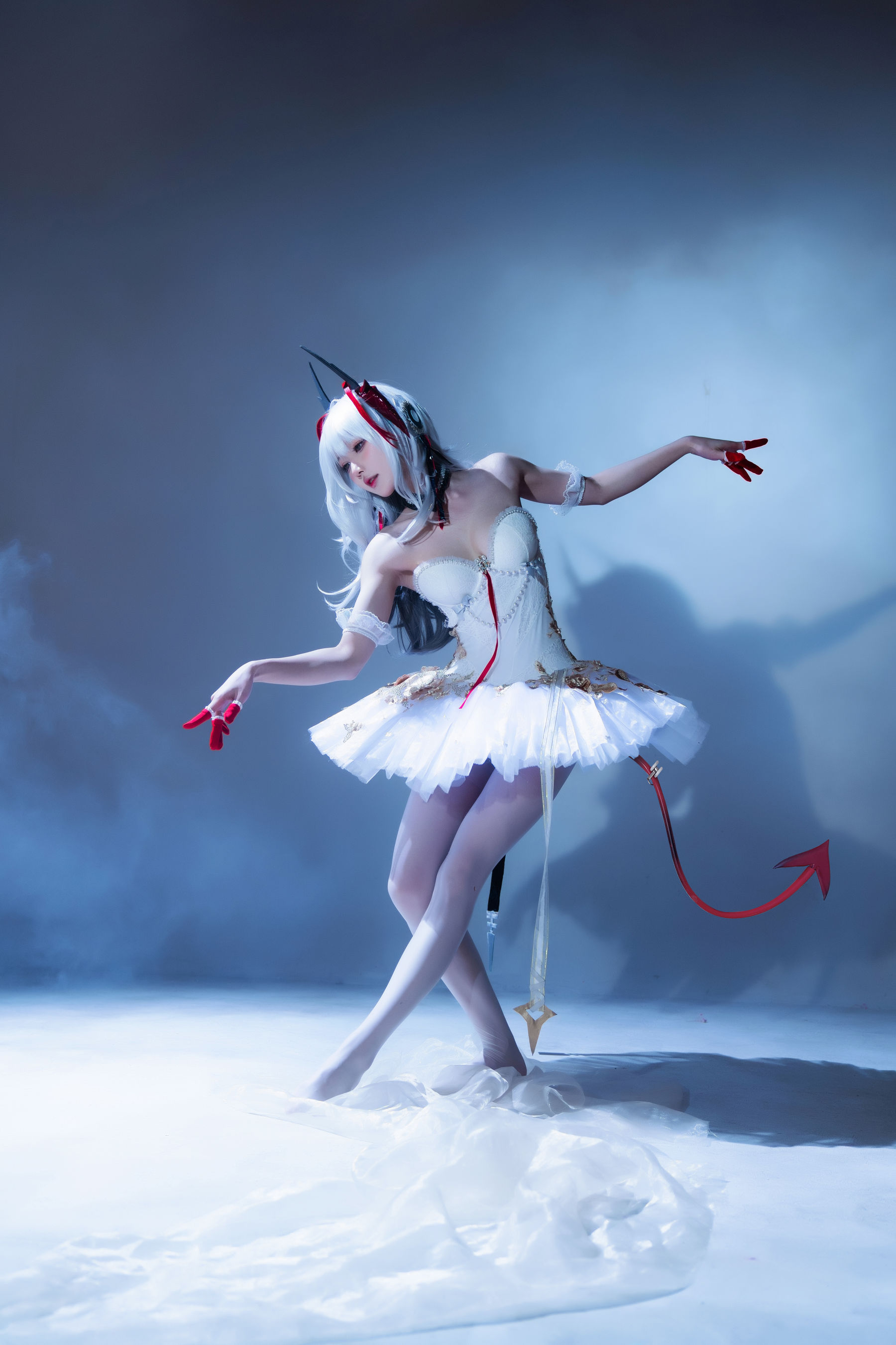 阿包也是兔娘 – 明日方舟 芭蕾 Cosplay 高清写真 角色扮演插图