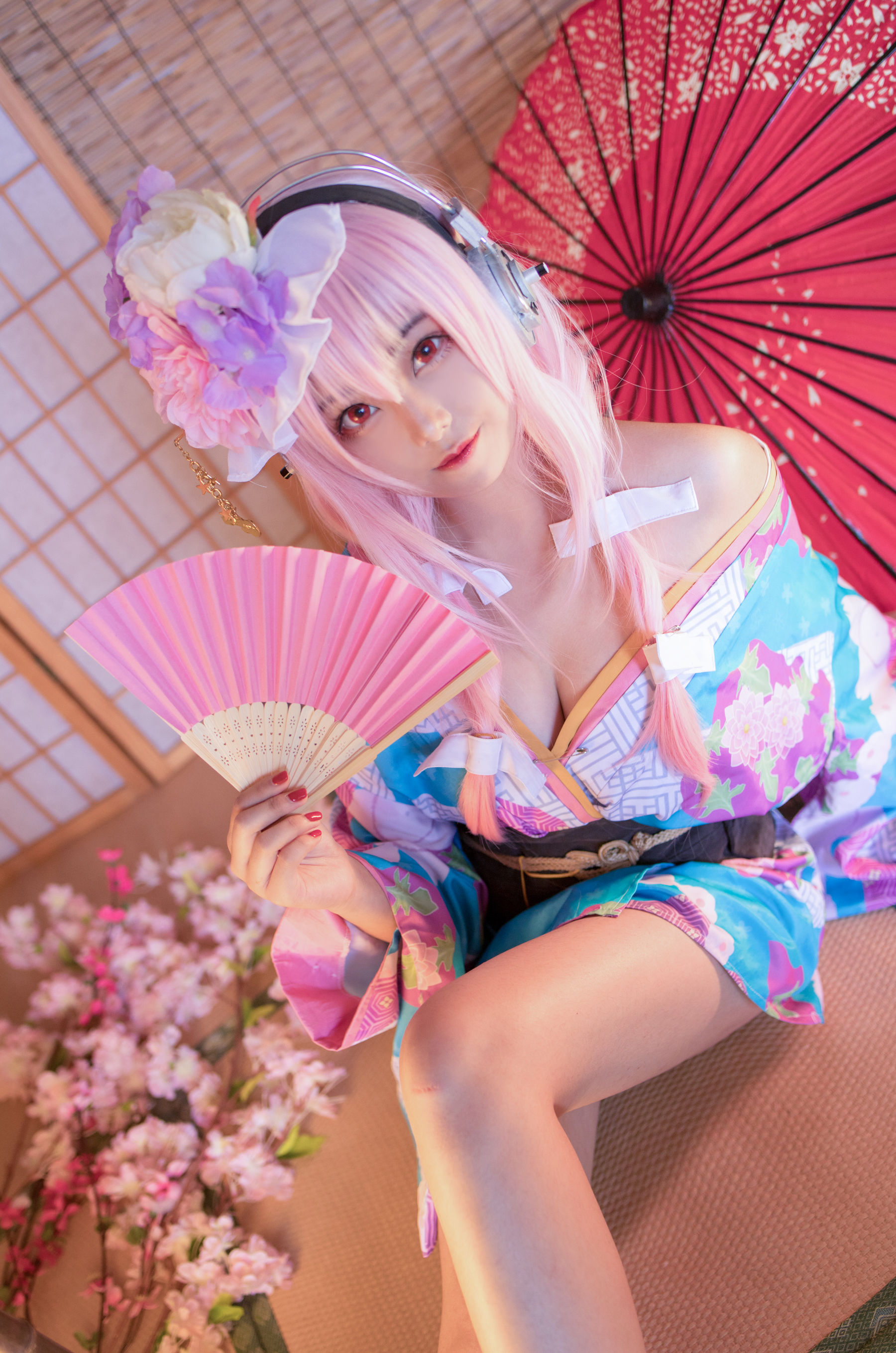 蜜汁猫裘 索尼子绝美和服Cosplay 日系动漫女神写真集插图