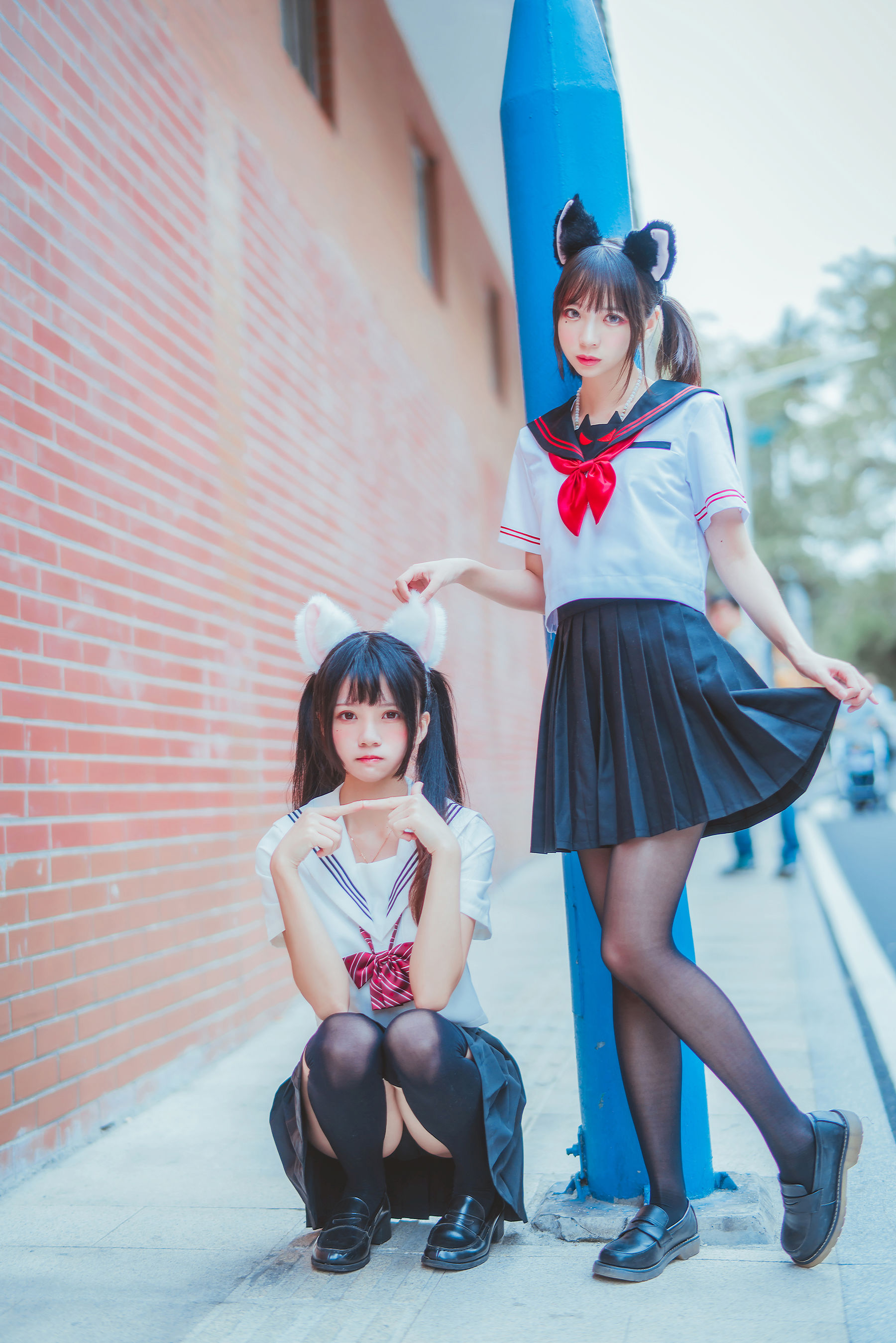 桜桃喵 疯猫ss JK百合 CosPlay写真集 校园制服少女摄影插图