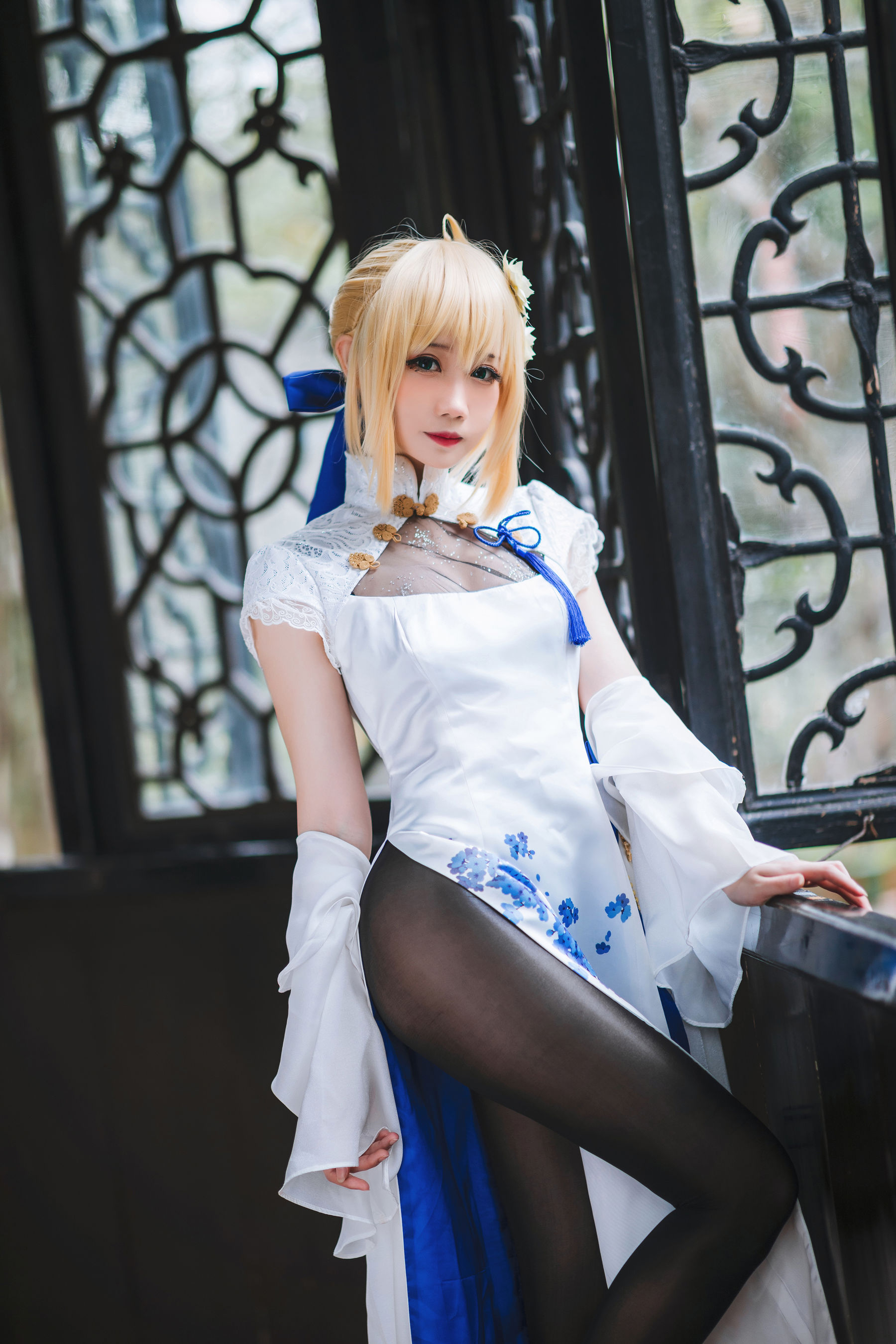 焖焖碳 – saber旗袍 cosplay 高清写真 阿尔托莉雅中国风插图 焖焖碳 – saber旗袍 cosplay 高清写真 阿尔托莉雅中国风插图