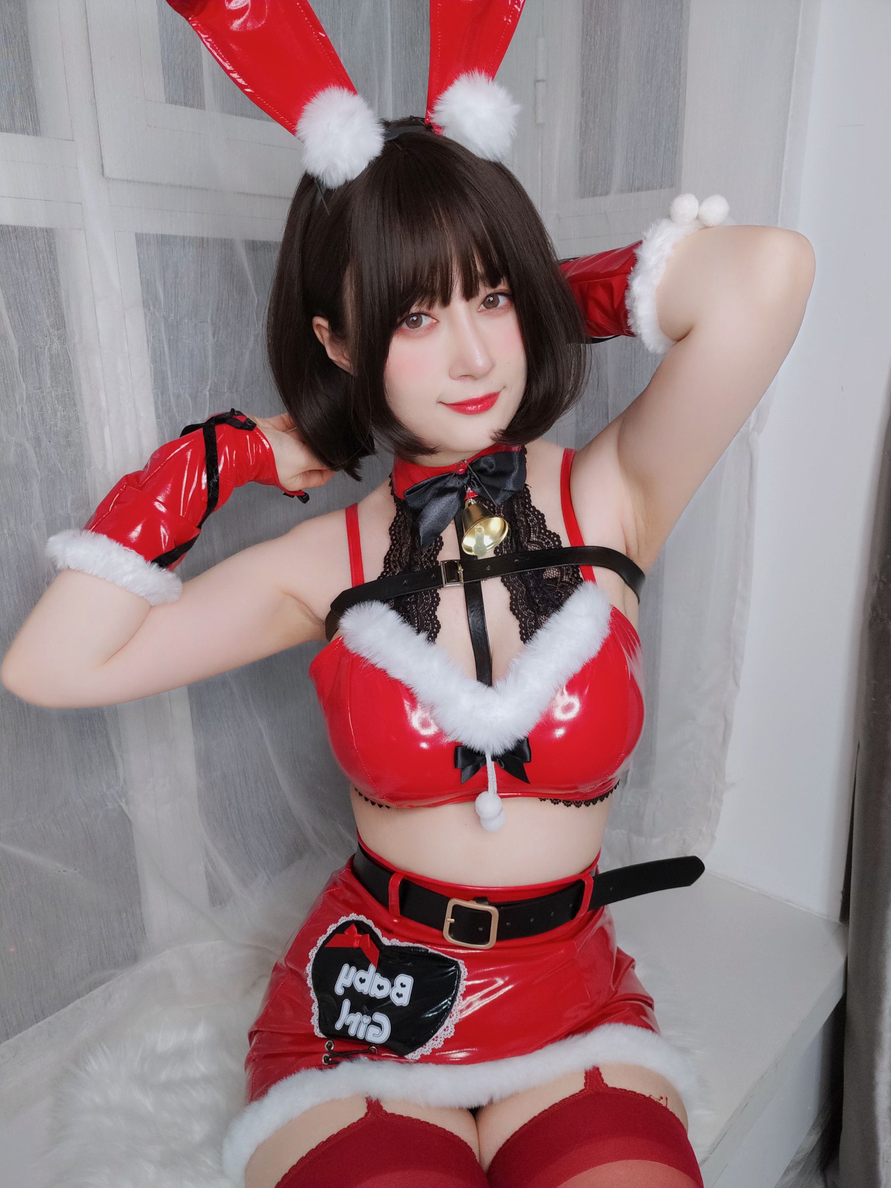 Coser小姐姐白银 – Christmas Bunny Cosplay 圣诞兔女郎摄影作品插图1 Coser小姐姐白银 – Christmas Bunny Cosplay 圣诞兔女郎摄影作品插图1